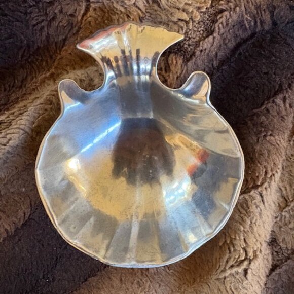 Wilton Company Armetale Pewter Shell Small Footed Trinket Dish Catch All Bowl - Picture 1 of 5